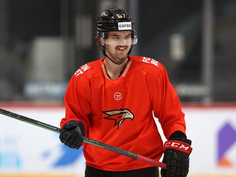 Тренировка «Авангарда» перед матчем с «Нефтехимиком»