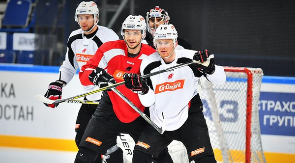 Раскатка "Авангарда" в Уфе перед седьмым матчем серии (ФОТО)