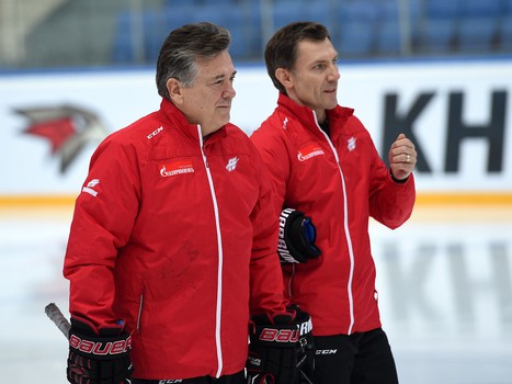 Раскатка "Авангарда" перед матчем с "Куньлунь Ред Стар"