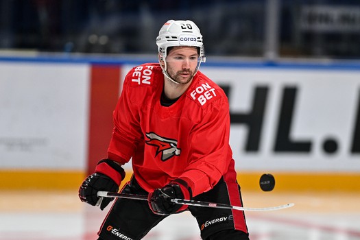 Раскатка «Авангарда» перед матчем в Ярославле