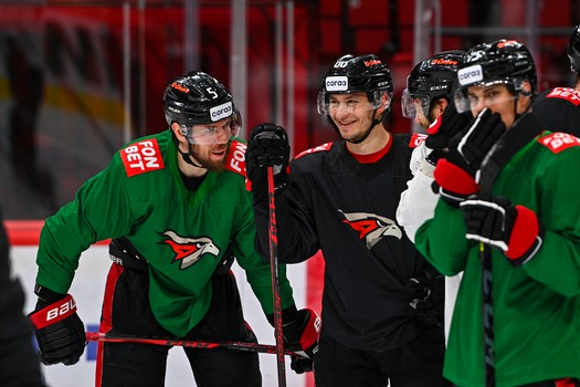 Раскатка «Авангарда» перед матчем с «Барысом»