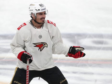 Тренировка «Авангарда» перед вторым матчем серии в Магнитогорске