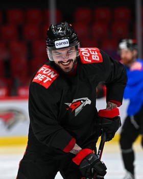 Тренировка «Авангарда» перед четвёртым матчем серии с «Металлургом»