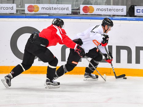 Раскатка "Авангарда" перед матчем с "Салаватом Юлаевым"