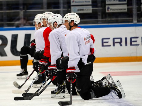 Раскатка «Авангарда» перед выездным матчем со «Спартаком»