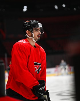 Раскатка «Авангарда» перед матчем с «Автомобилистом»