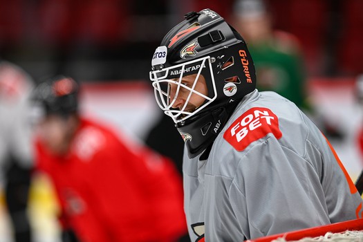 Раскатка «Авангарда» перед матчем с «Металлургом»