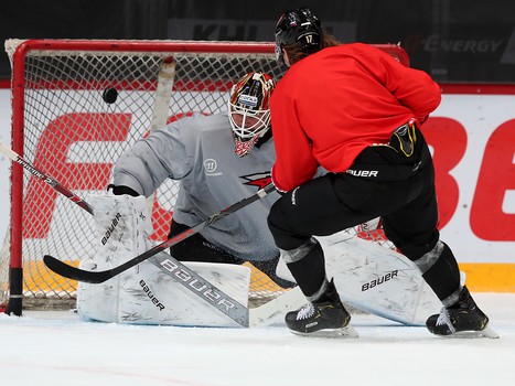 Раскатка «Авангарда» перед матчем со «Спартаком»