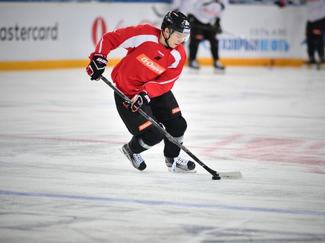 Раскатка "Авангарда" перед матчем с "Витязем"