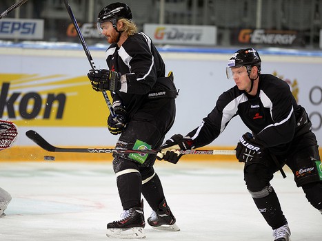 Раскатка "Авангарда" перед матчем со "Львом" 26.11.13