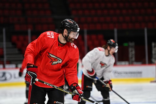 Раскатка «Авангарда» перед матчем с «Амуром»