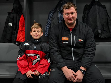 Тренировка воспитанников Хоккейной Академии «Авангард» 2019 года рождения на G-Drive Арене