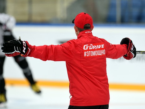 Раскатка "Авангарда" перед матчем с "Ак Барсом"