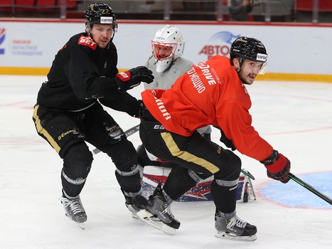 Раскатка «Авангарда» перед матчем с «Локомотивом»