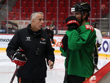 Раскатка «Авангарда» перед матчем с «Сибирью»