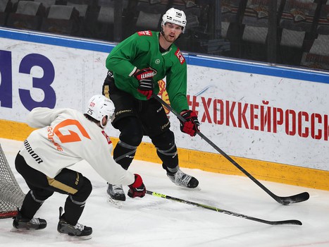 Тренировка «Авангарда» перед первым матчем серии в Магнитогорске