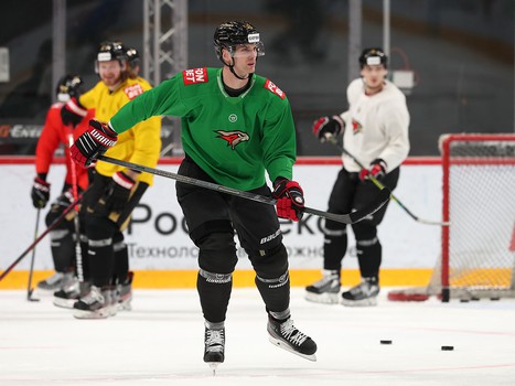 Первая тренировка Виктора Сведберга в «Авангарде»