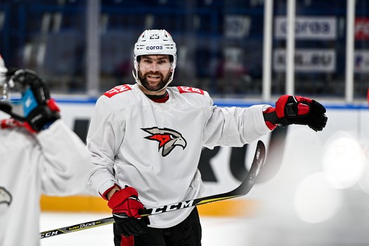 Раскатка «Авангарда» перед матчем в Ярославле