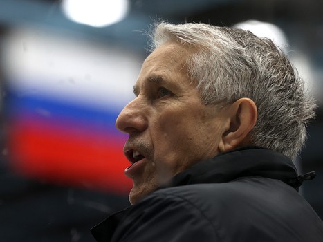 Тренировка «Авангарда» перед матчем в Новосибирске