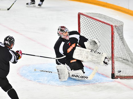 Раскатка "Авангарда" перед матчем с ХК "Сочи"