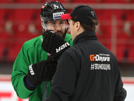 Раскатка «Авангарда» перед матчем с «Адмиралом»