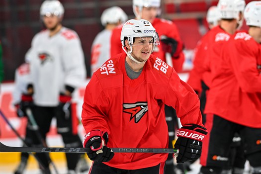 Раскатка «Авангарда» перед матчем в Екатеринбурге