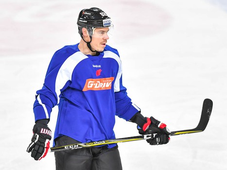 Раскатка "Авангарда" перед матчем с "Сибирью"