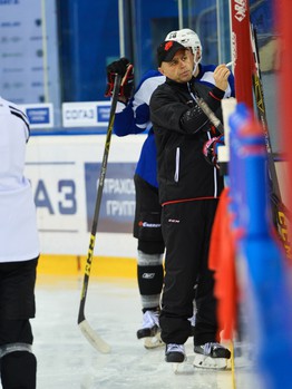 Тренировка "Авангарда" в Ханты-Мансийске