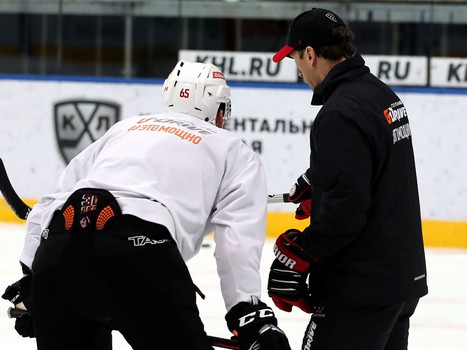 Раскатка «Авангарда» перед выездным матчем с минским «Динамо»