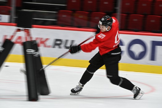 Тренировка «Авангарда» перед матчем с «Адмиралом»