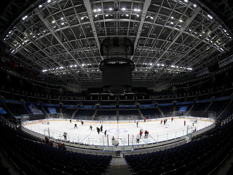 Раскатка «Авангарда» перед выездным матчем с московским «Динамо»