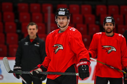 Раскатка «Авангарда» перед матчем с «Сибирью»