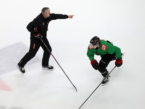 Тренировка «Авангарда» во время паузы в чемпионате