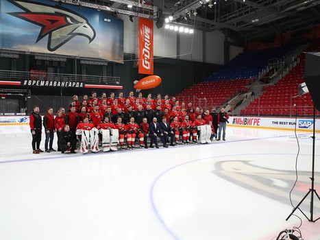 Фотографирование команды перед плей-офф