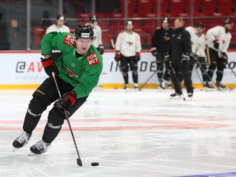 Раскатка «Авангарда» перед матчем с «Локомотивом»