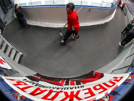 Раскатка «Авангарда» перед третьим матчем серии с «Барысом»