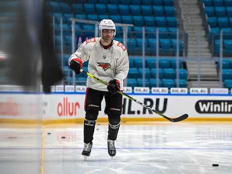 Раскатка «Авангарда» перед матчем в Нур-Султане