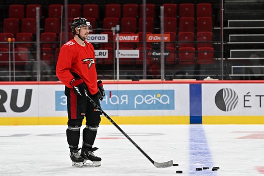 Раскатка «Авангарда» перед матчем с «Салаватом Юлаевым»