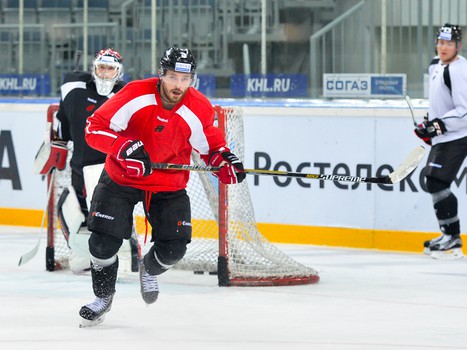 Раскатка "Авангарда" перед домашним матчем против СКА