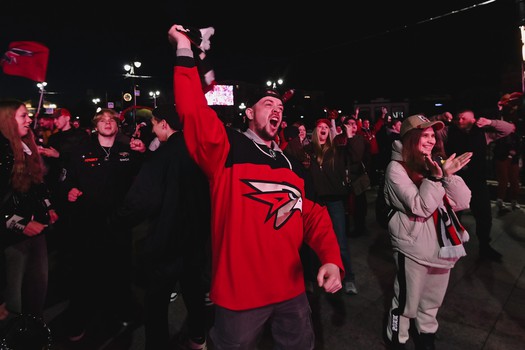 Фан-зона «Авангарда» на Пешеходном Любинском