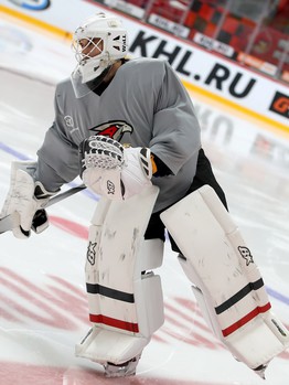 Раскатка «Авангарда» перед матчем с «Барысом»