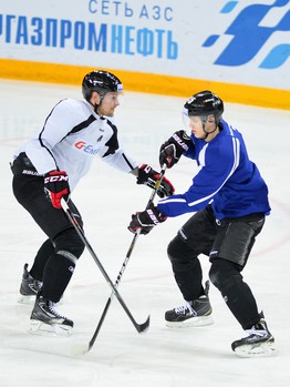 Раскатка "Авангарда" перед домашним матчем с "Торпедо"