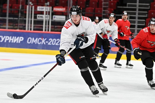 Первая ледовая тренировка «Авангарда»