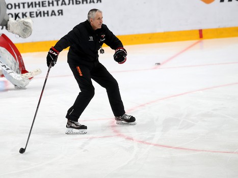 Раскатка «Авангарда» перед матчем с ЦСКА