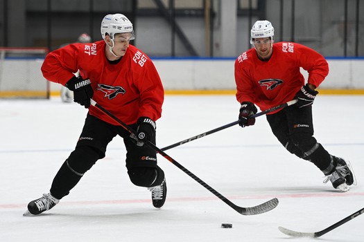 Тренировка «Авангарда» в Хоккейной Академии