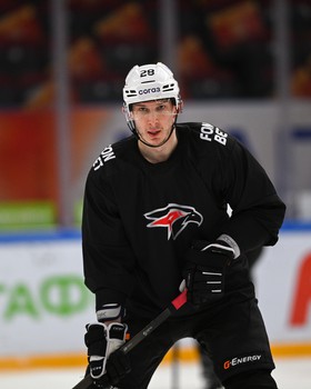 Раскатка «Авангарда» перед матчем в Магнитогорске