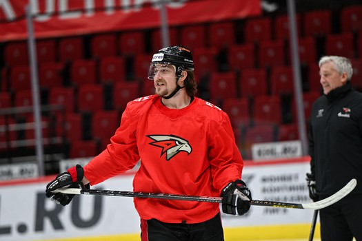 Раскатка «Авангарда» перед матчем с минским «Динамо»