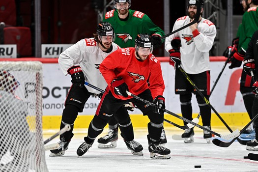 Раскатка «Авангарда» перед третьим матчем финала Востока с «Ак Барсом»