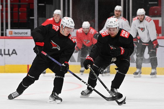 Тренировка «Авангарда» в Омске