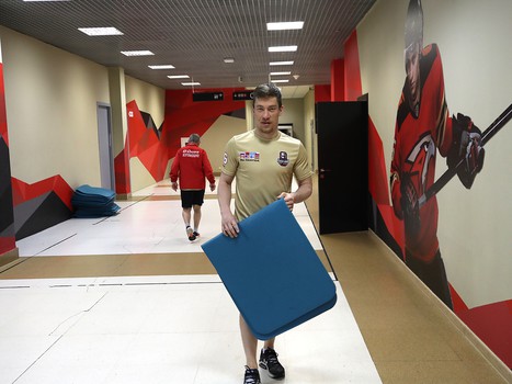 Открытая тренировка «Авангарда» перед домашними матчами финала Кубка Гагарина